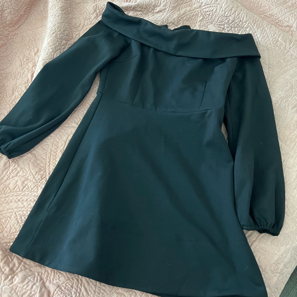 Black off the shoulder dress